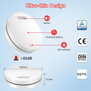 Wireless Interconnected Photoelectric Smoke Alarms with Free Remote Control